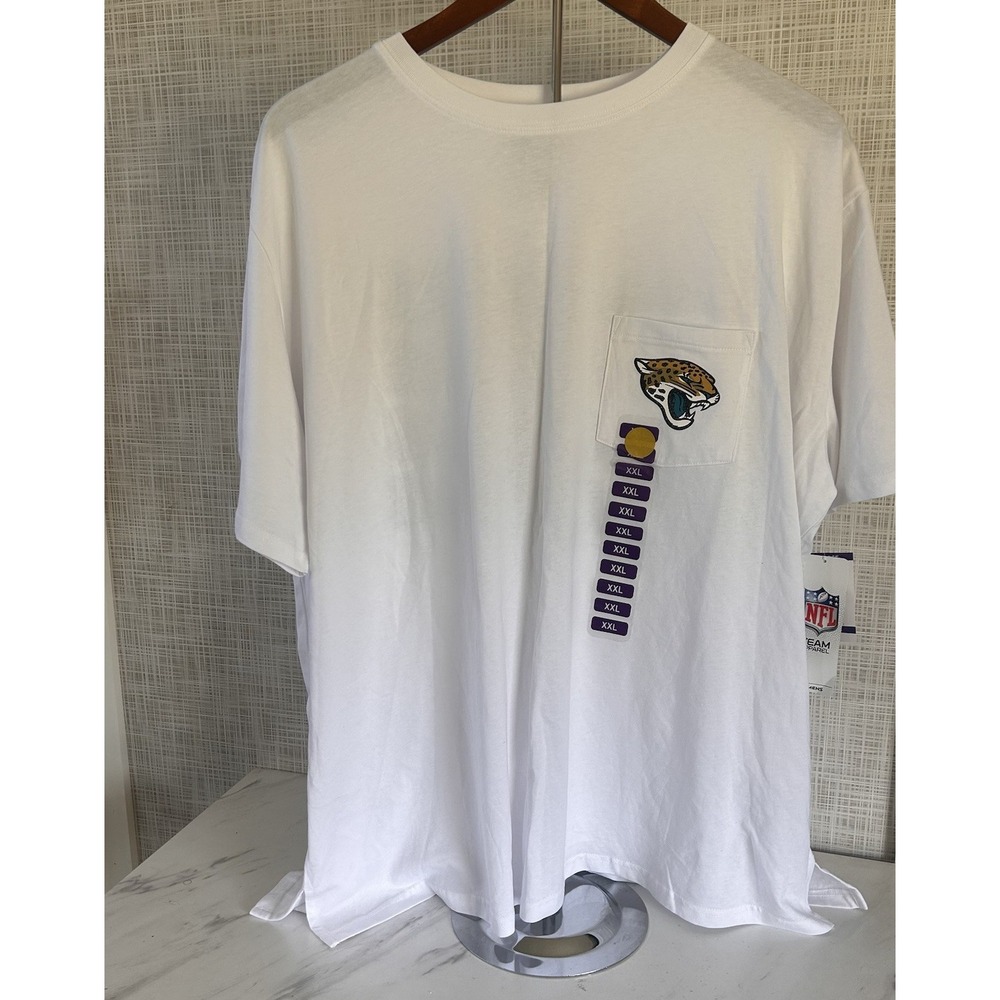 Jacksonville‎ Jaguars NFL Team Apparel XXL 2XL Women's T-Shirt 100% Cotton BxS